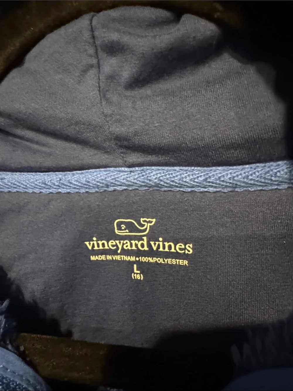 Vineyard Vines Kids Navy Fleece Zip Hoodie